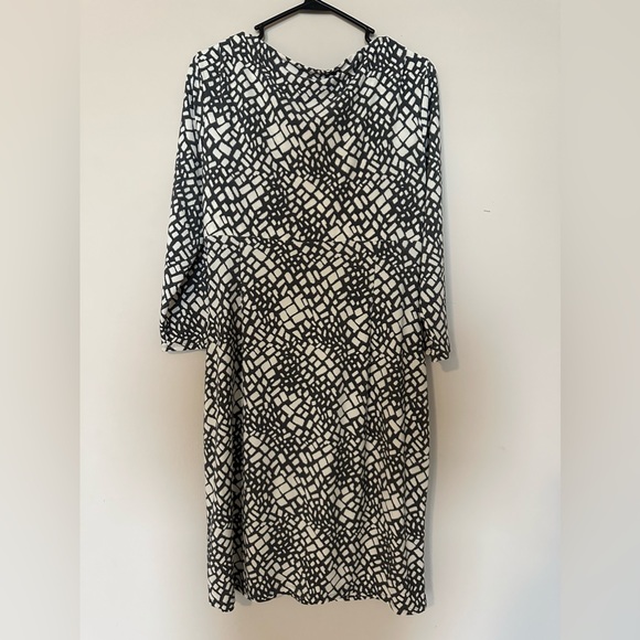 Lauren Ralph Lauren Shirred Faux Wrap Dress size 14 womens - Picture 3 of 3